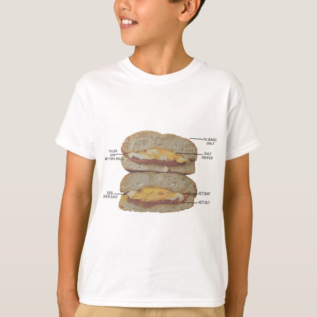 New Jersey Taylor Ham Anatomy T-Shirt (Front)