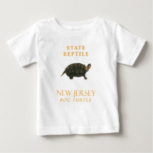 New Jersey Territory Reptile The Bog Turtle Baby T-Shirt