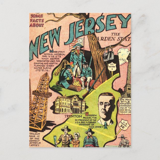 New Jersey the Garden State Postcard (Front)
