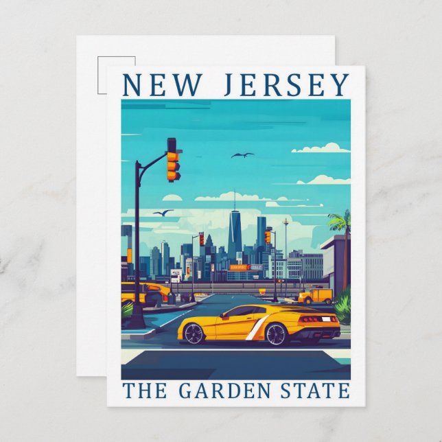 New Jersey the Garden State USA Travel Place Postcard (Front/Back)