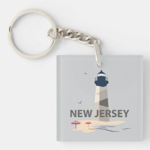 New Jersey, United States of America Key Ring