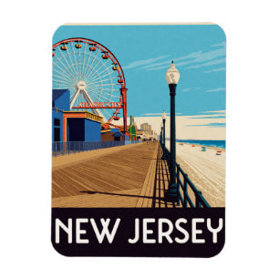 New Jersey USA Shore Towns And Northeast Travel 🌊 Magnet