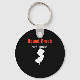 New Jersey Usa State America New Jerseyite Bound B Key Ring