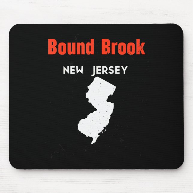 New Jersey Usa State America New Jerseyite Bound B Mouse Pad (Front)