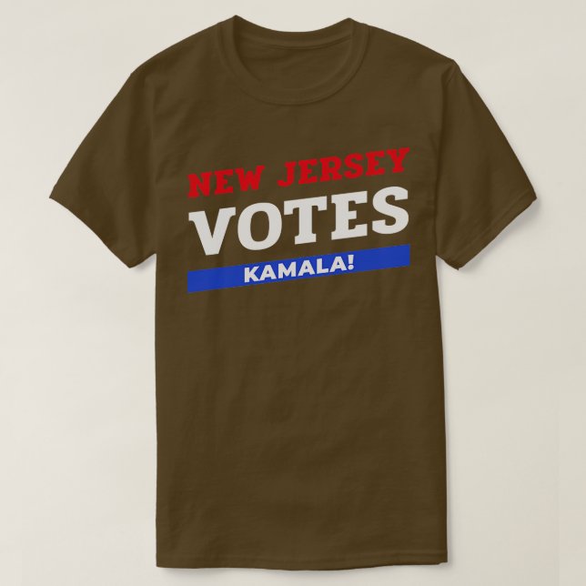 New Jersey Votes Kamala  1 T-Shirt (Design Front)