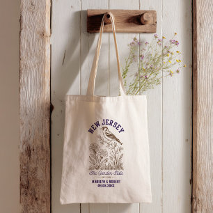 New Jersey Wedding Welcome Bag, State Love Tote Bag
