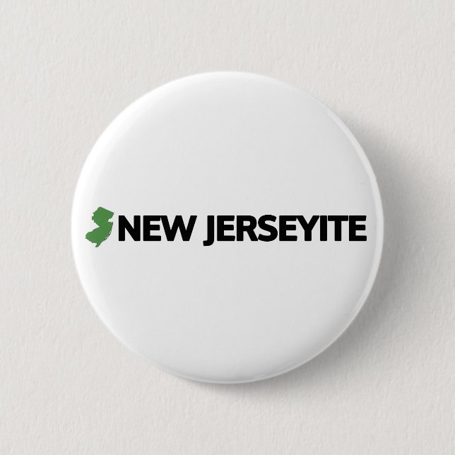 New Jerseyite 6 Cm Round Badge (Front)