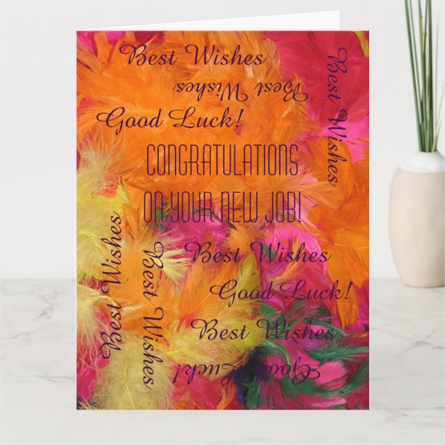 New Job Congratulations from All of Us, JUMBO Card (Front)