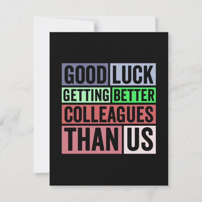 New Job Funny | Farewell Coworker Leaving | Good L Announcement (Front)