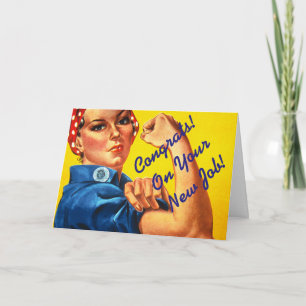 New Job "Rosie the River" Greeting Card. Card