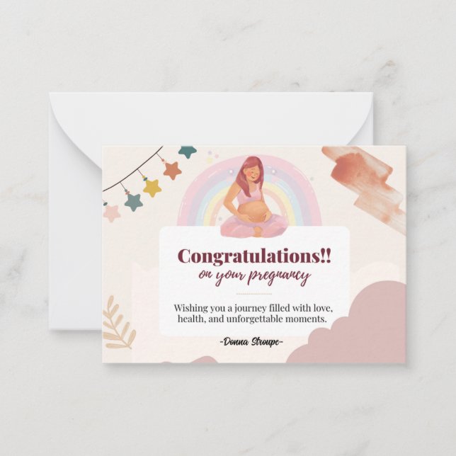 new journey pregnancy card (Front)