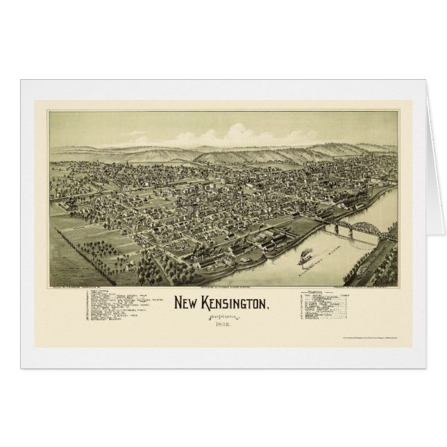 New Kensington, PA Panoramic Map - 1902 (Front Horizontal)