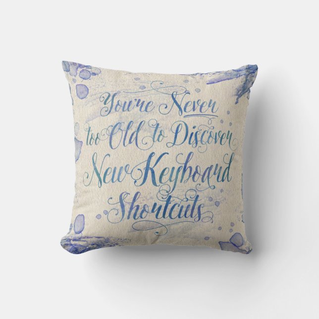 New Keyboard Shortcuts Cushion (Front)