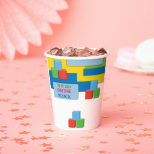 New Kid On The Block Adoption Foster Baby Shower Paper Cups