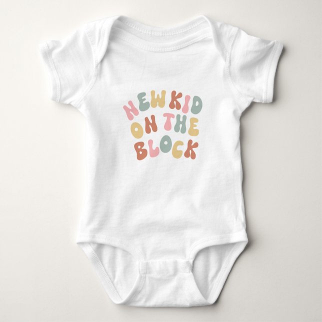 New Kid on the Block Baby Bodysuit (Front)
