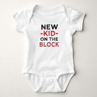 New Kid on the Block funny new baby boy shirt