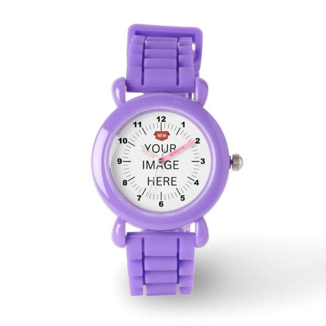 NEW! Kid's Watch - Personalised - Purple (Front)