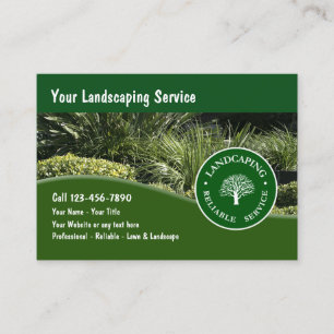 New Landscaping Business Cards