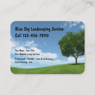 New Lawn And Landscaping Business Cards