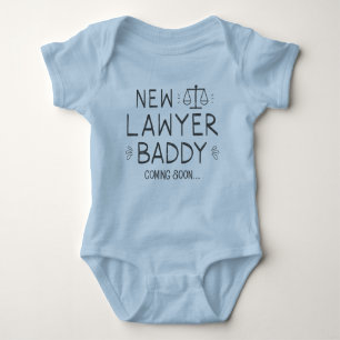 New Lawyer Buddy Coming Soon Baby Bodysuit