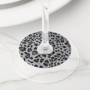 New Leopard Texture 11 Wine Glass Tag