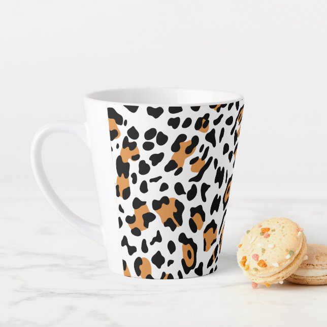 New Leopard Texture 5 Latte Mug (In Situ)