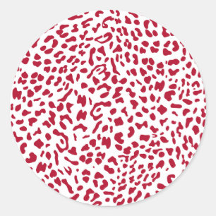 New Leopard Texture 9 Classic Round Sticker