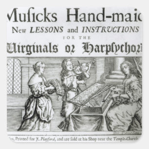 New lessons and instructions square sticker