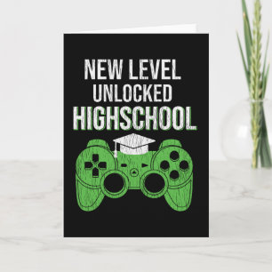 New Level Unlocked High School Gamer Student Gift Card
