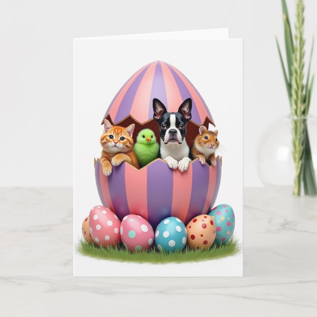 New Life Big Egg Scene Card (Front)