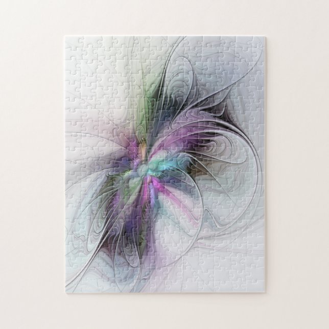 New Life, Colorful Abstract Fractal Art Fantasy Jigsaw Puzzle (Vertical)
