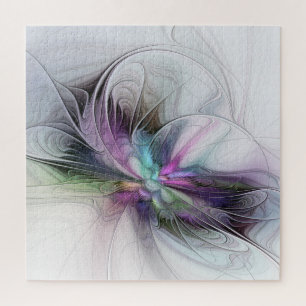 New Life, Colorful Abstract Fractal Art Fantasy Jigsaw Puzzle
