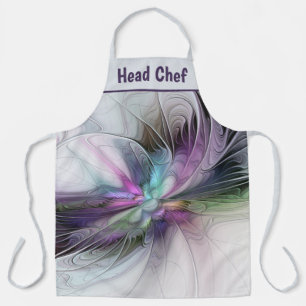 New Life, Colourful Abstract Fractal Art Fantasy Apron