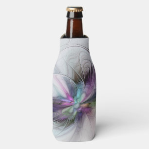New Life, Colourful Abstract Fractal Art Fantasy Bottle Cooler