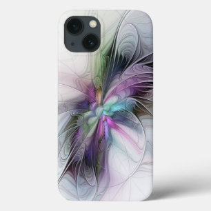 New Life, Colourful Abstract Fractal Art Fantasy iPhone 13 Case