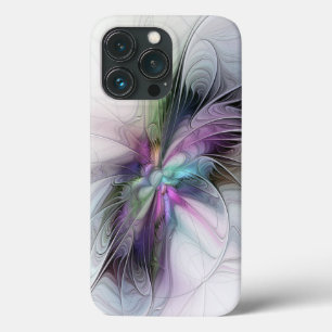 New Life, Colourful Abstract Fractal Art Fantasy iPhone 13 Pro Case