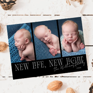 New Life New Light Black Birth Announcement
