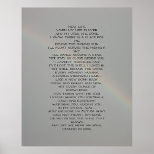 New Life Poem poster
