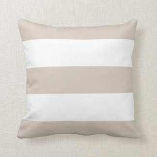 New Light Khaki & White Stripe Couch Pillow Gift