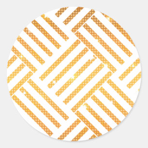 New line 3 classic round sticker