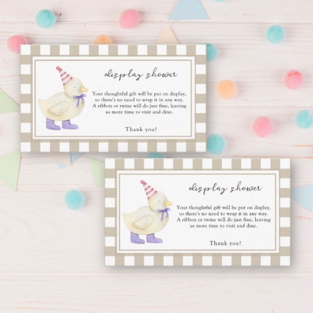 New little duck - display shower card (Creator Uploaded)