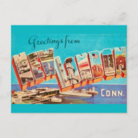 New London Conn Postcard