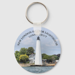 New London Harbour Lighthouse, Connecticut Keychai Key Ring