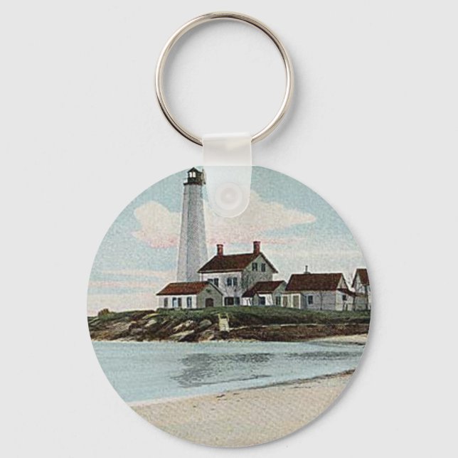 New London Harbour Lighthouse Key Ring (Front)