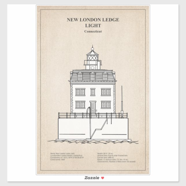 New London Ledge Lighthouse - Connecticut - SBD (Sheet)
