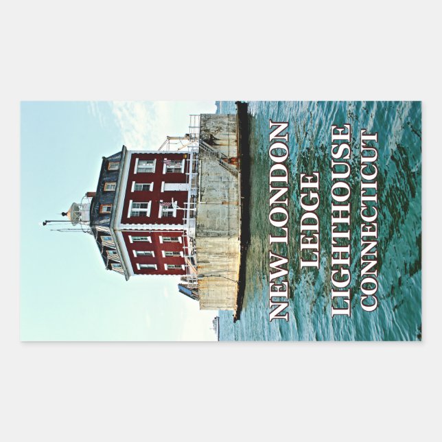 New London Ledge Lighthouse, Connecticut Stickers (Front)