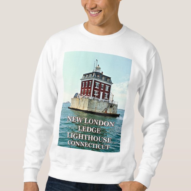 New London Ledge Lighthouse Connecticut Sweatshirt (Front)