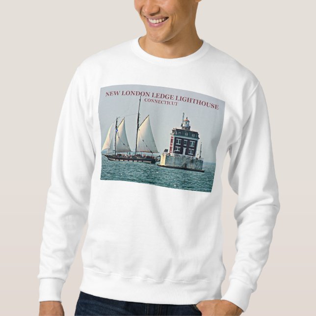 New London Ledge Lighthouse Connecticut Sweatshirt (Front)
