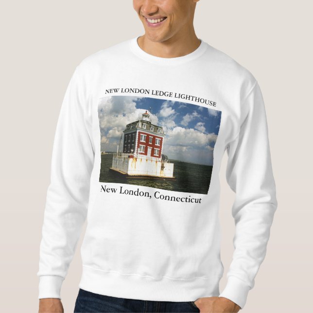 New London Ledge Lighthouse, Connecticut Sweatshirt (Front)