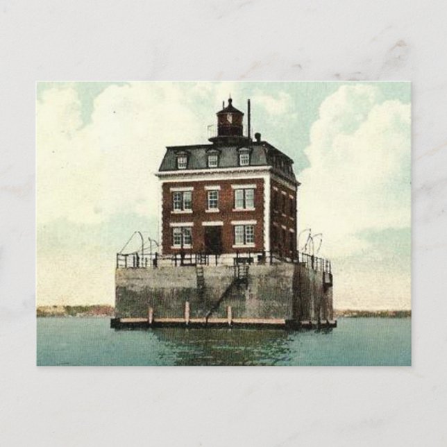 New London Ledge Lighthouse Postcard (Front)